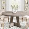 47-Inch Round Wooden Dining Table with Scratch-Resistant Surface for Kitchen or Living Room